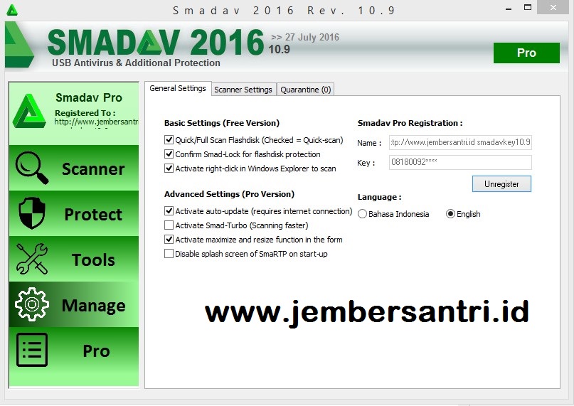 Serial Key Smadav Pro 10.5